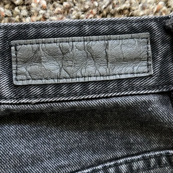 Cotton On Black Long Straight Leg Denim Distressed Jeans, Size 6, Pants Cotton - Picture 11 of 16